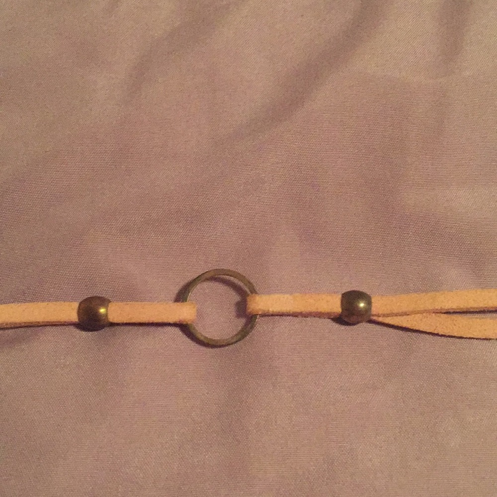 Suede choker necklace
